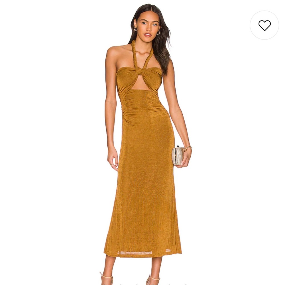 Misha Lydia Dress in Bronze